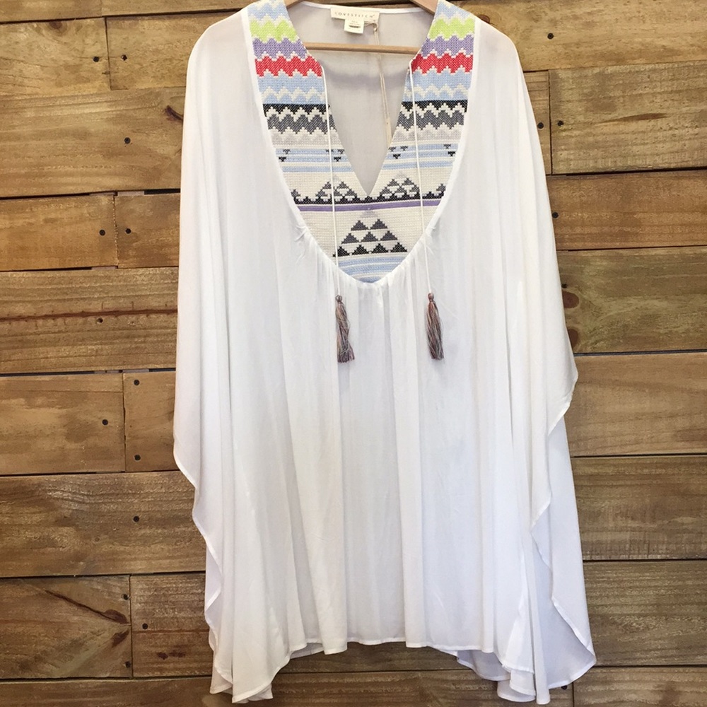 Boho patterned coverup